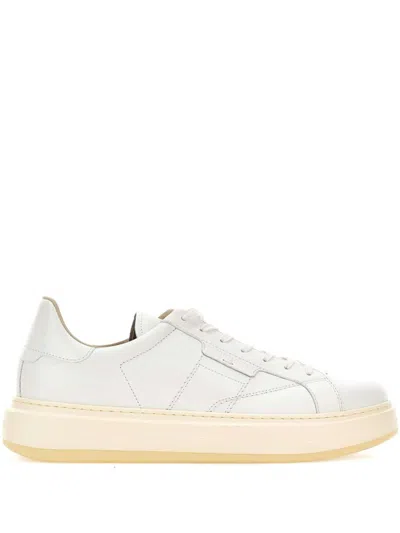 Woolrich White Leather Sneakers