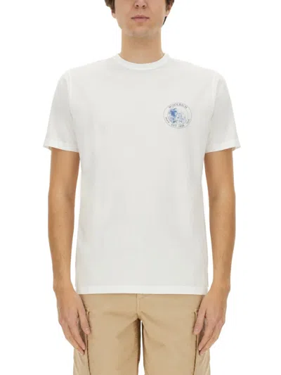 Woolrich White Logo Crew Neck T-shirt