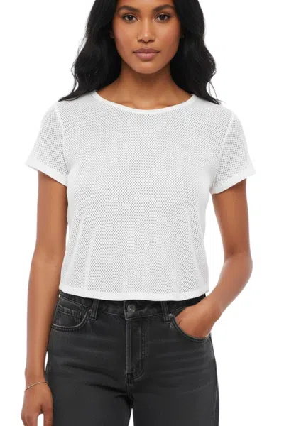 Woolrich White Perforated Crew Neck T-shirt