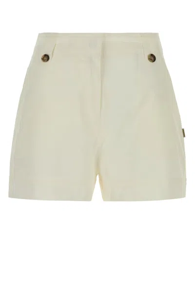Woolrich White Poplin Shorts