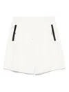 Woolrich White Shorts With Drawstring Waist And Multiple Pockets