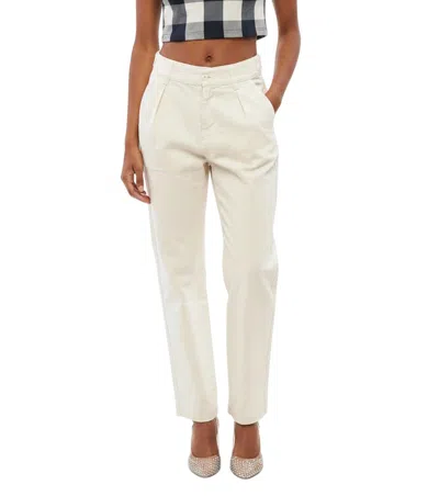 Woolrich White Tapered High Rise Jeans