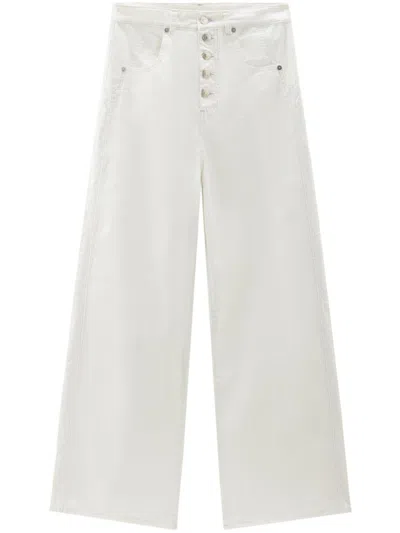 Woolrich White Wide Leg Denim Jeans