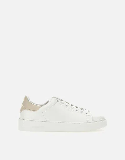 Woolrich White Leather Sneakers With Vibram Sole