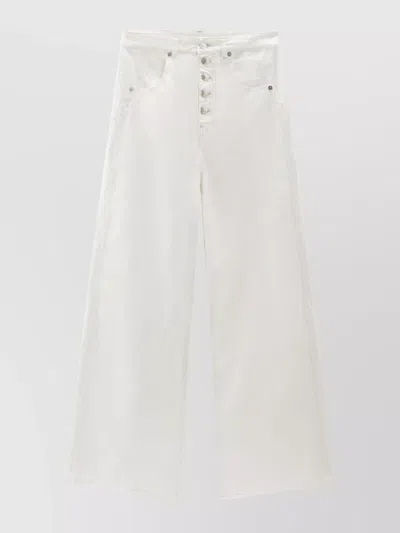 Woolrich Wide Leg Denim Jeans In White