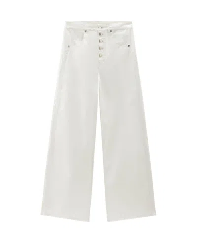 WOOLRICH WOOLRICH GARMENT-DYED STRETCH TWILL PANTS
