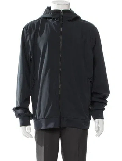 Pre-owned Woolrich Windbreaker In Blue