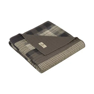 Woolrich Winter Hills Quilted Throw In Tan Plaid