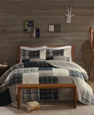 Woolrich Winter Hills Reversible Quilt Sets In Blue