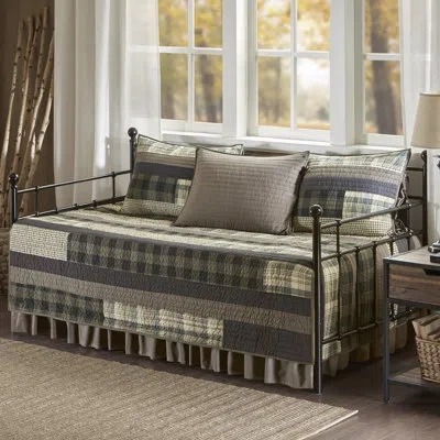 Woolrich Winter Plains 5 Piece Day Bed Cover Set In Tan