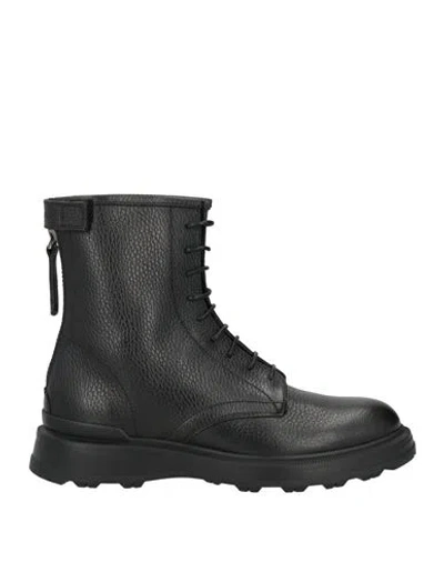 WOOLRICH WOOLRICH WOMAN ANKLE BOOTS BLACK SIZE 8 LEATHER