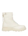 Woolrich Woman Ankle Boots Ivory Size 7 Leather In White