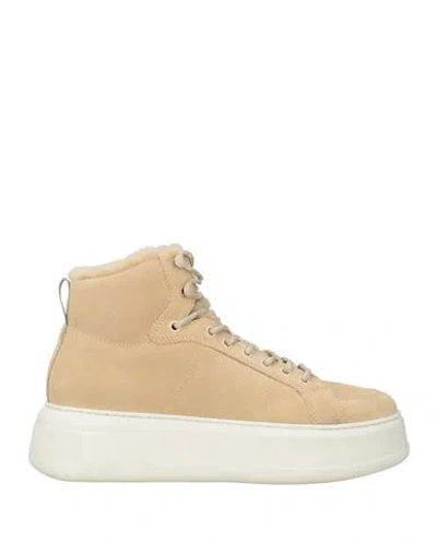 Woolrich Woman Ankle Boots Sand Size 10.5 Leather In Neutral