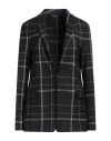 Woolrich Tartan Checked Comfort Unlined Blazer In Black