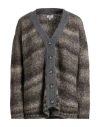 Woolrich Woman Cardigan Charcoal Size S Alpaca Wool, Cotton, Wool In Gray
