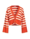 Woolrich Woman Cardigan Orange Size L Cotton In Orange