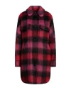Woolrich Tartan 2 Pockets And Double Breast Pockets Overshirt In Red