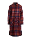 Woolrich Woman Coat Rust Size M Wool, Polyamide In Multi