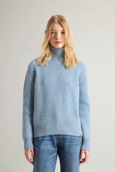 Woolrich Woman's Color Blue Size L In Blue