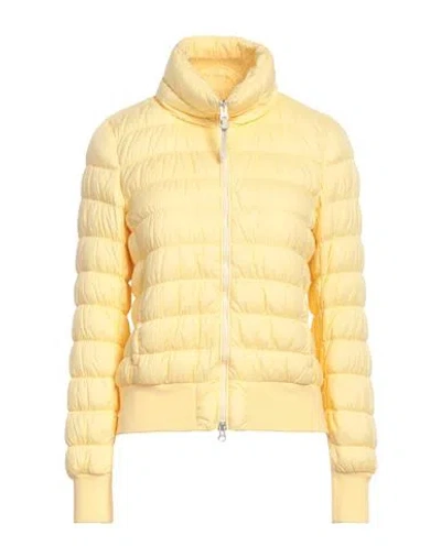 Woolrich Woman Down Jacket Yellow Size S Polyamide