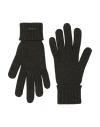 Woolrich Woman Gloves Military Green Size M Merino Wool In Green