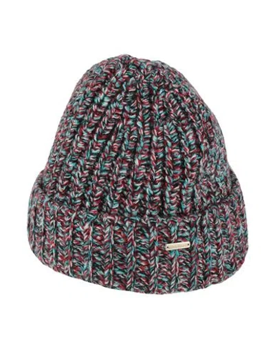 Woolrich Woman Hat Sky Blue Size Onesize Cashmere In Multi