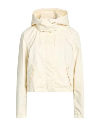 Woolrich Woman Jacket Ivory Size S Cotton In Yellow