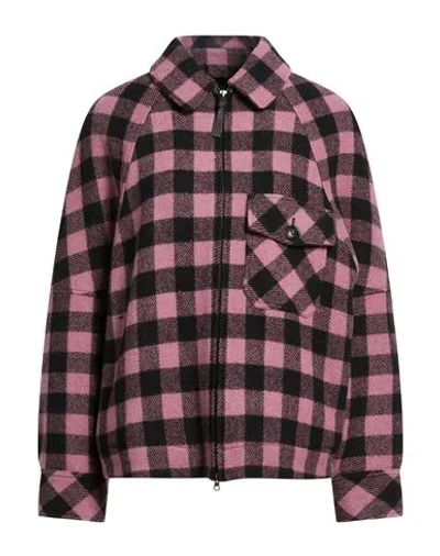Woolrich Woman Jacket Mauve Size L Wool, Polyamide In Pink
