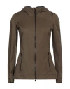 Woolrich Woman Jacket Military Green Size Xs Polyester In Black