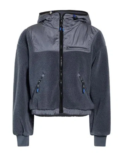 Woolrich Woman Jacket Slate Blue Size Xs Polyester, Wool, Polyamide