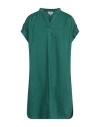 Woolrich Woman Mini Dress Green Size Xs Cotton