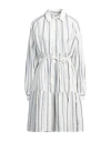 Woolrich White White Geo Jacquard Mini Dress In White