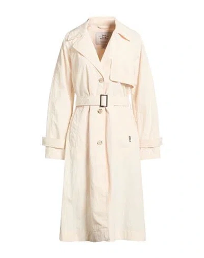 Woolrich Woman Overcoat & Trench Coat Cream Size S Polyamide, Polyester In White