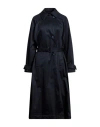 Woolrich Woman Overcoat & Trench Coat Midnight Blue Size M Cotton, Elastane