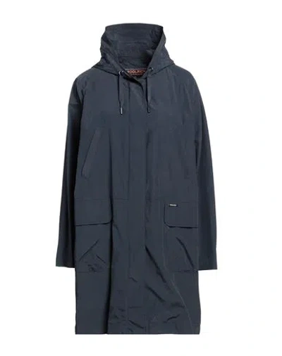 Woolrich Woman Overcoat & Trench Coat Midnight Blue Size S Polyamide, Cotton