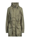 Woolrich Woman Overcoat & Trench Coat Military Green Size L Polyamide In Green