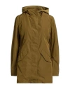 Woolrich Woman Overcoat & Trench Coat Military Green Size S Polyester In Brown