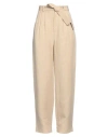 Woolrich Woman Pants Beige Size L Viscose, Linen In Beige