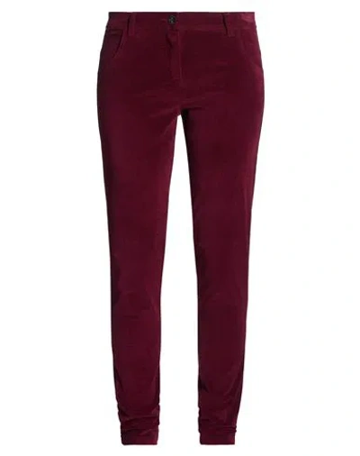 Woolrich Woman Pants Burgundy Size 27 Cotton, Elastane