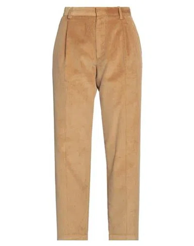 Woolrich Woman Pants Camel Size 29 Cotton In Sand
