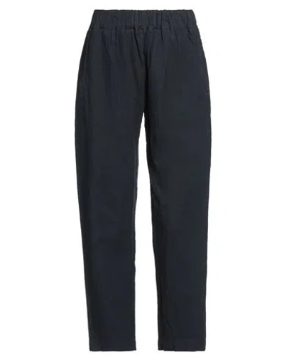 Woolrich Woman Pants Midnight Blue Size Xs Linen, Cotton