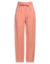 Woolrich Woman Pants Salmon Pink Size S Viscose, Linen In Salmon Pink