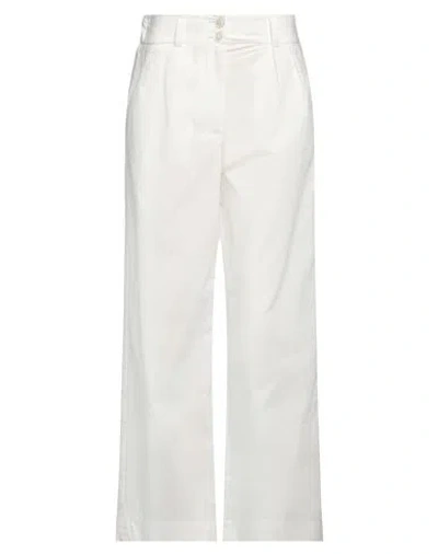 Woolrich Woman Pants White Size Xs Cotton