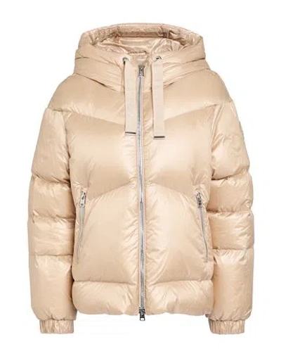 Woolrich Woman Puffer Beige Size L Polyamide In Neutral