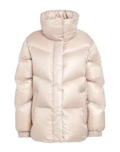 Woolrich Woman Puffer Beige Size L Polyamide In Neutral