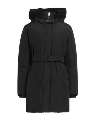 Woolrich Woman Puffer Black Size L Cotton, Polyamide, Wool, Polyester
