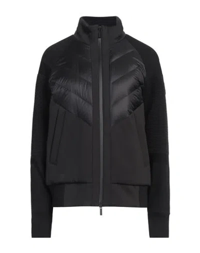 Woolrich Woman Puffer Black Size L Polyamide, Elastane, Polyester In Black