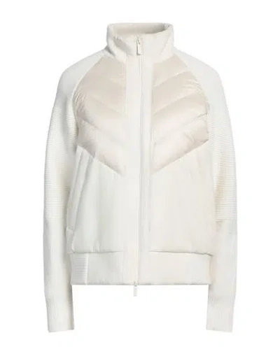 Woolrich Woman Puffer Ivory Size L Polyamide, Elastane, Polyester In White