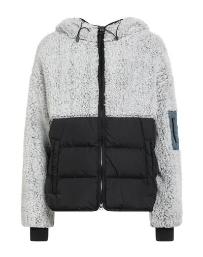 Woolrich Woman Puffer Light Grey Size L Polyester, Polyamide In Gray