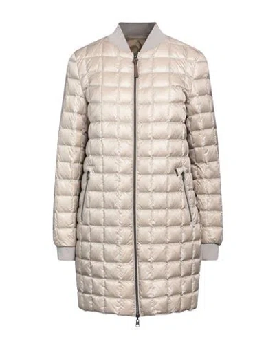 Woolrich Woman Puffer Light Grey Size S Polyamide, Elastane In Grey